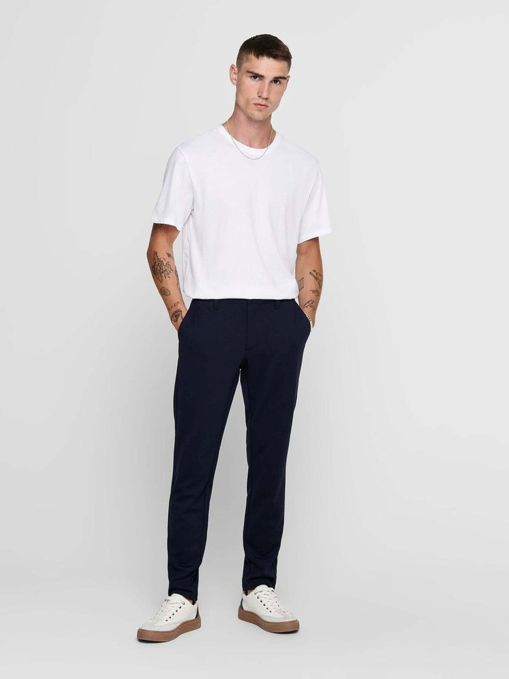 Mark Pants - Navy (stretch)