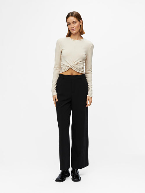 Jamie Cropped Top - Sandshell - Object