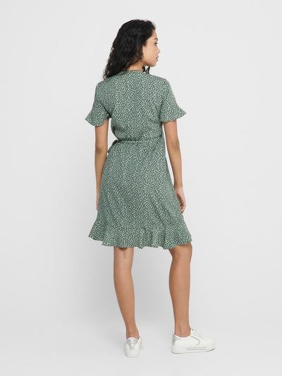 Olivia Wrap Dress - Chinois Green - ONLY 6