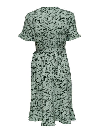 Olivia Wrap Dress - Chinois Green - ONLY 8