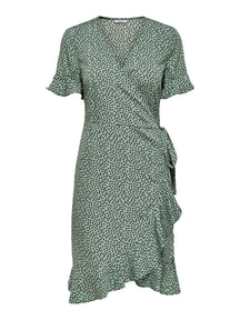 Olivia Wrap Dress - Chinois Green