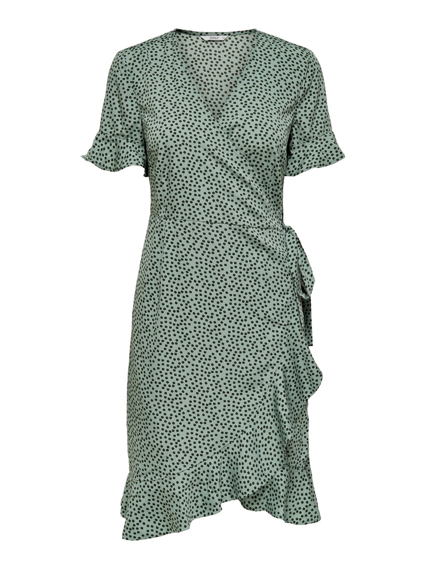Olivia Wrap Dress - Chinois Green - ONLY 7