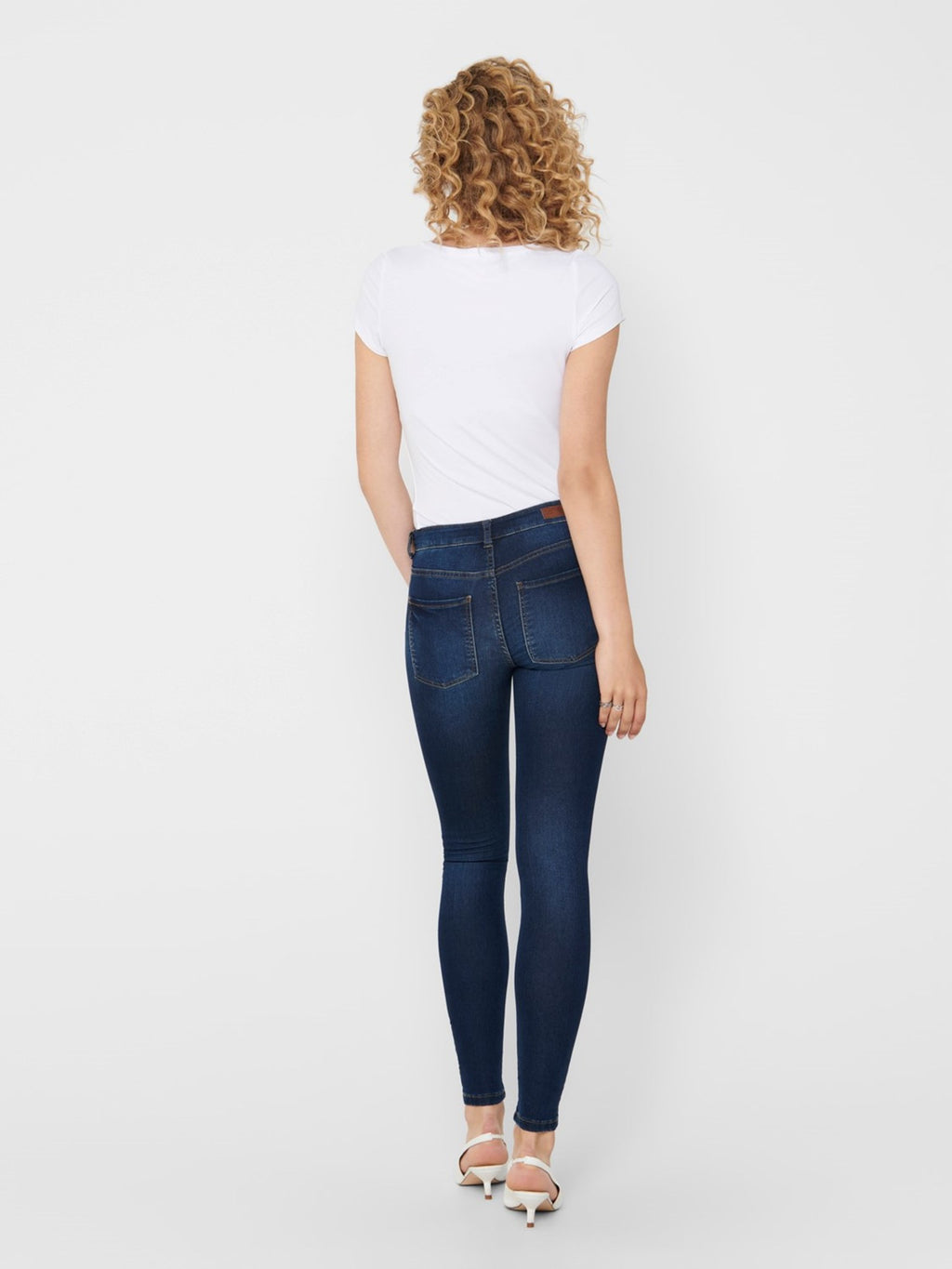 Performance Jeans - Blå denim (mid waist)