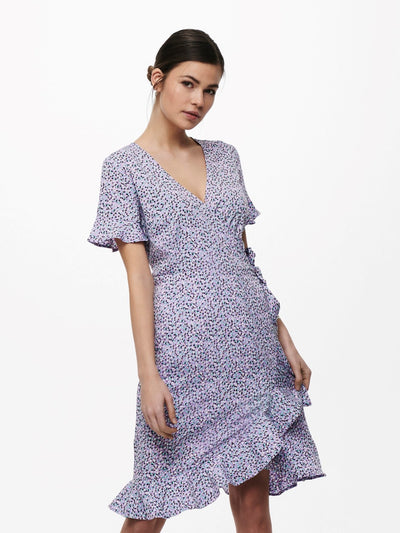 Olivia Wrap Dress - Chinese Violet - ONLY 5