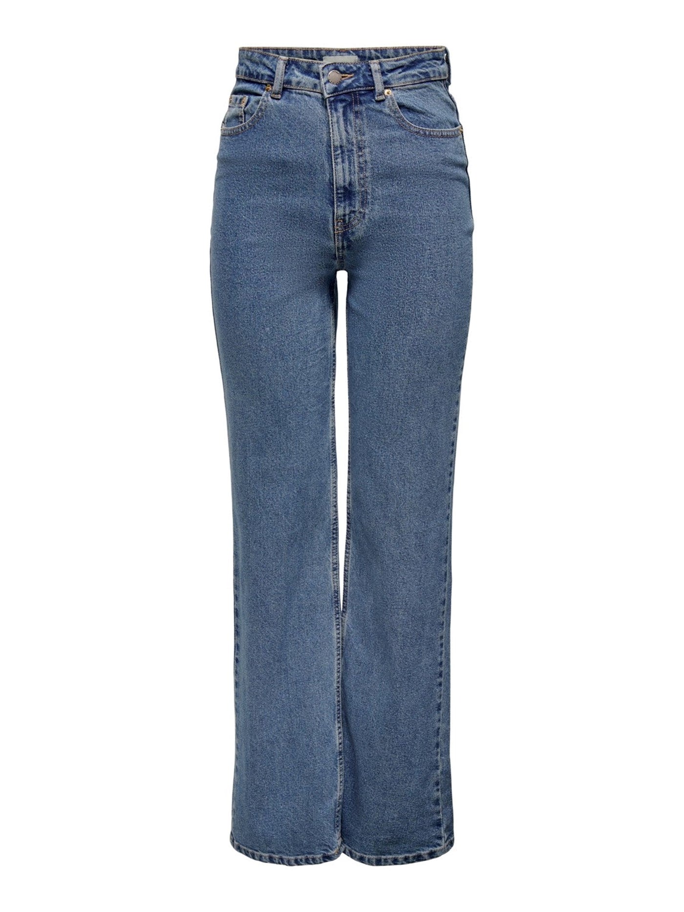 Camille Wide Leg Jeans - Blue Denim - ONLY 2