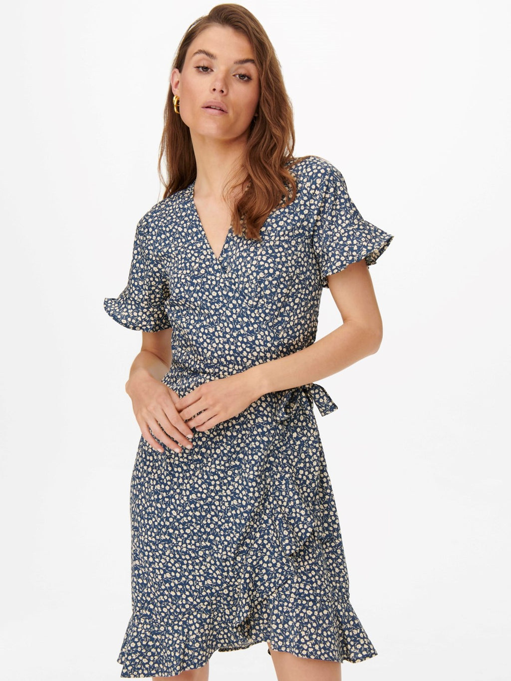 Olivia Wrap Dress - Blue Mirage