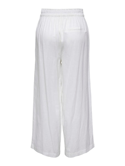Tokyo Linen Pants - Bright White - ONLY 2