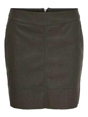 ONLBASE faux leather skirt otw - Peat