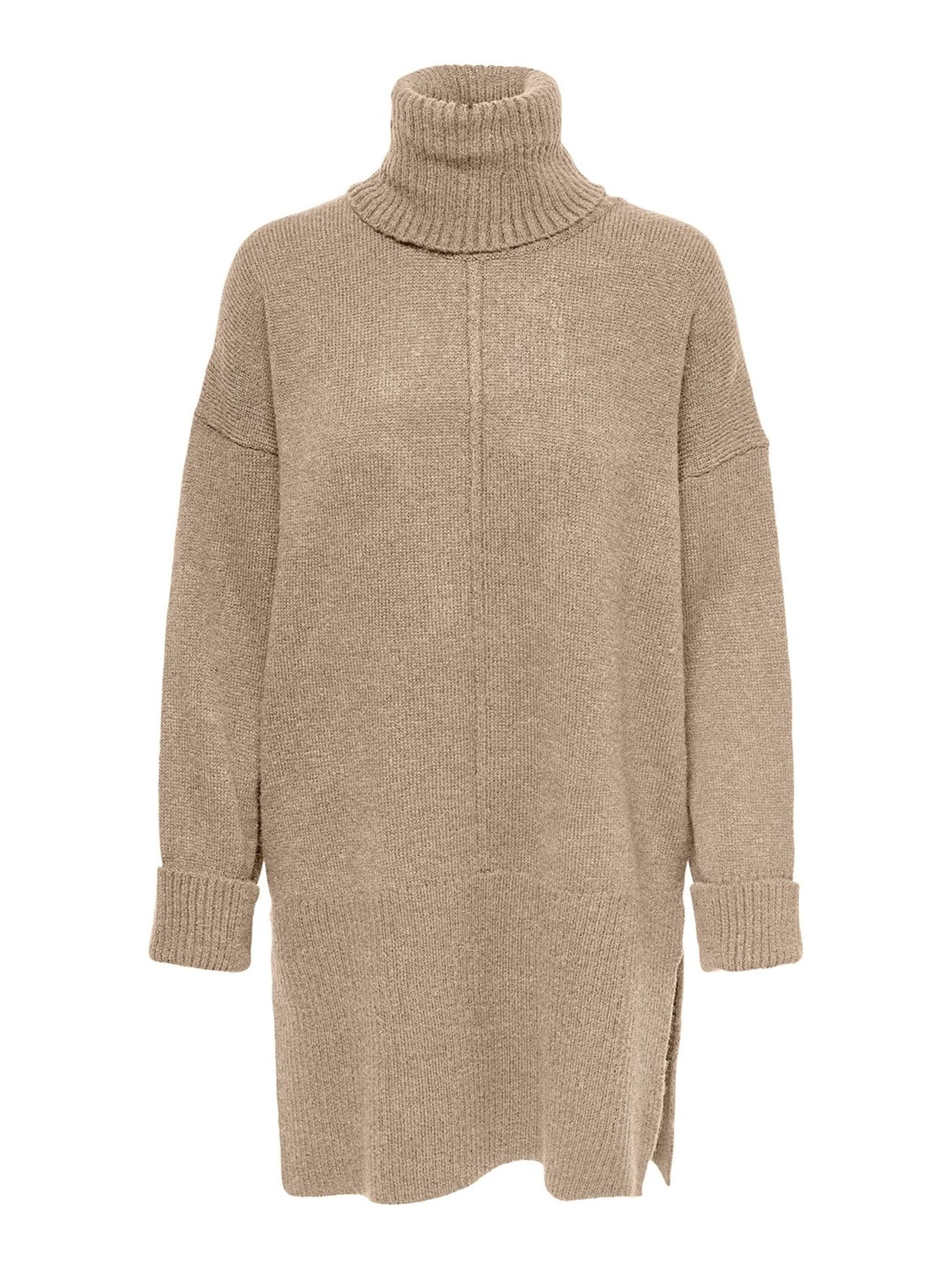 Tatiana Roll Neck Pullover - Sand - ONLY 2