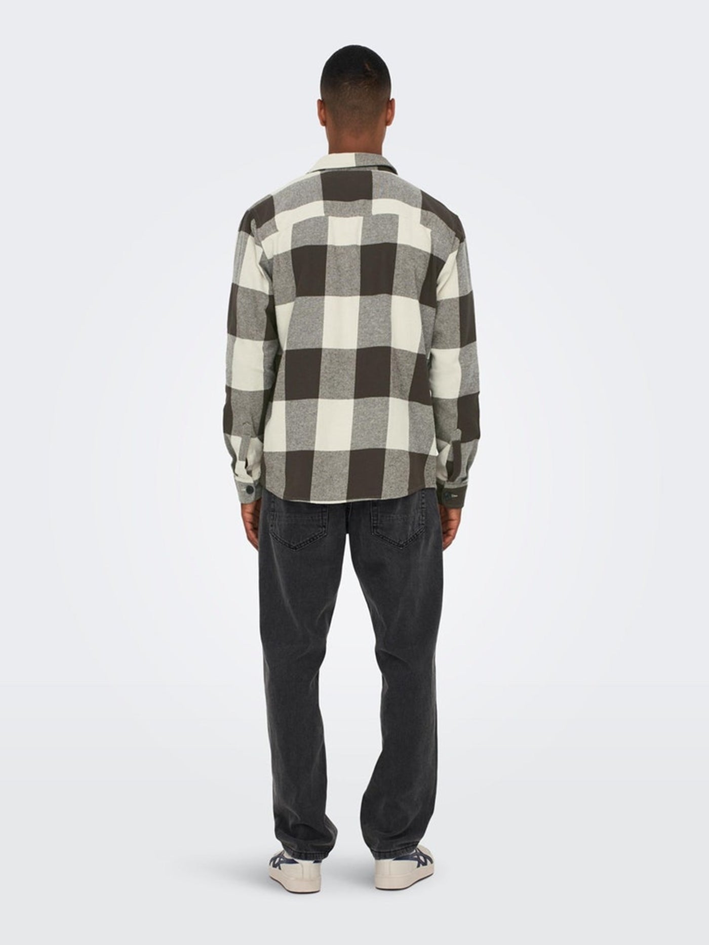 Milo Mønstrete Overshirt - Seal Brown - Only & Sons 5