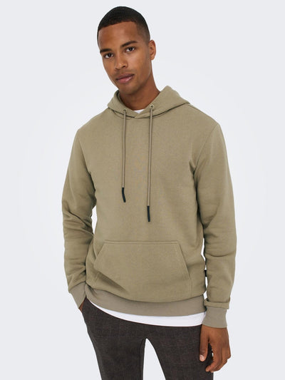Classic Sweat Hoodie - Chinchilla - Only & Sons