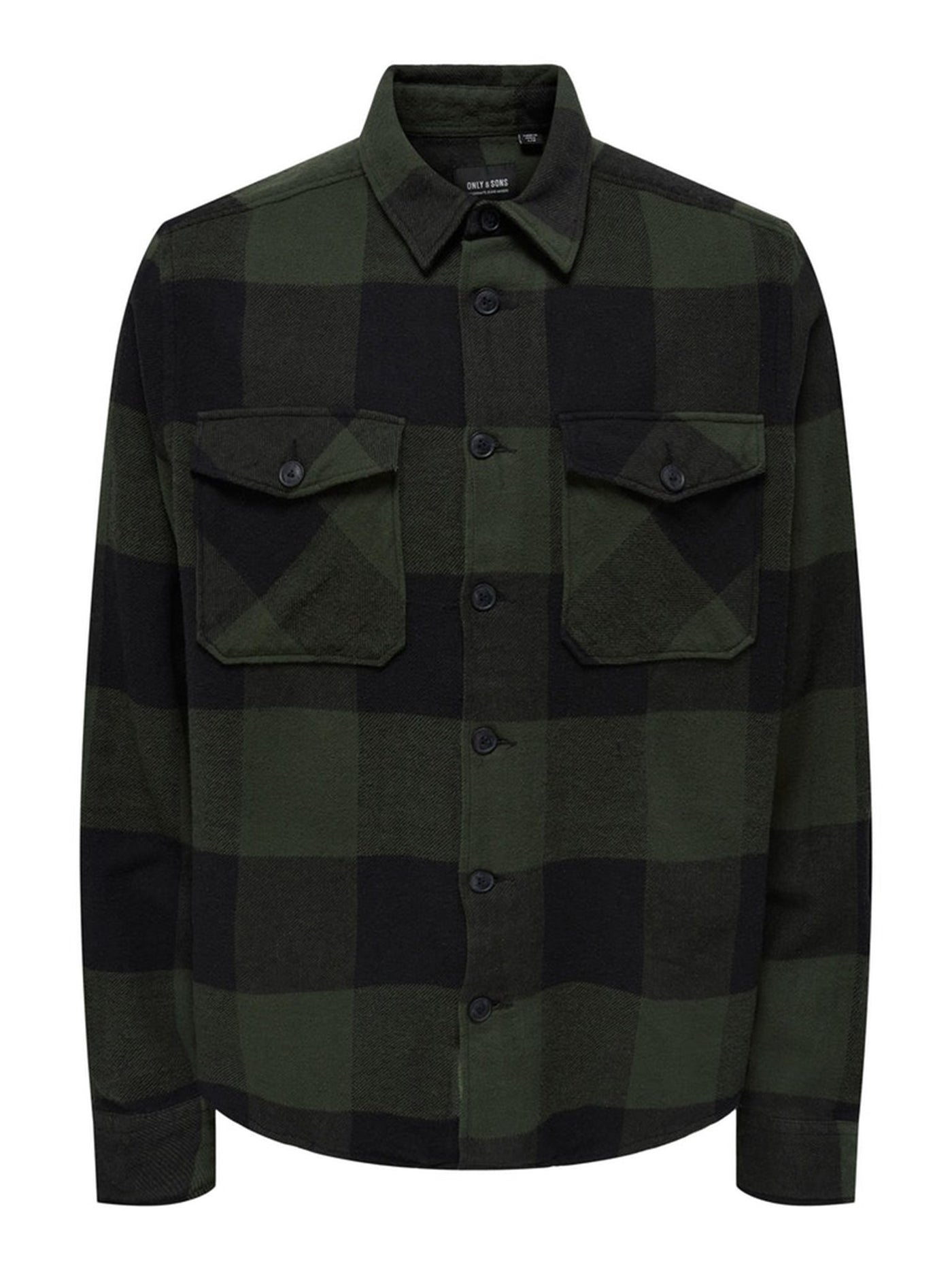 Milo Mønstrete Overshirt - Forest Night - Only & Sons 5