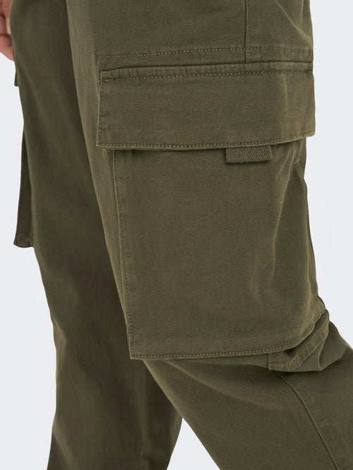 Next Cargo Pants - Olive Night - Only & Sons
