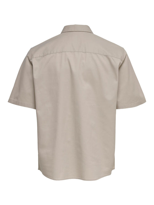 Matti Twill Overshirt - Silver Lining - Only & Sons