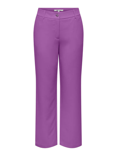 Lana-Berry Mid Straight Pants - Dewberry - ONLY