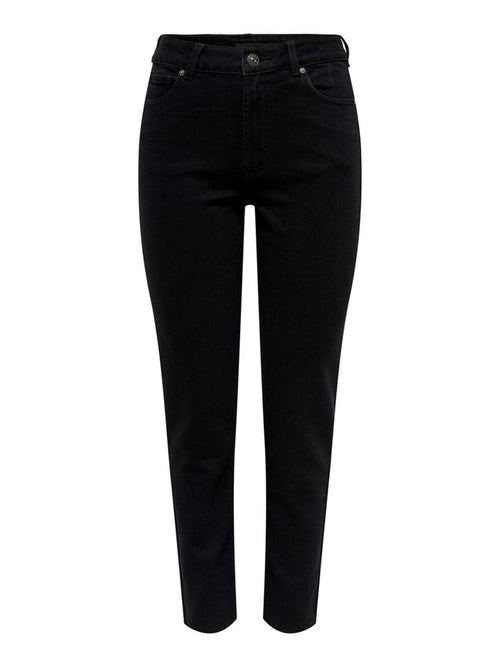 Emily High Waist Jeans - Black Denim - ONLY