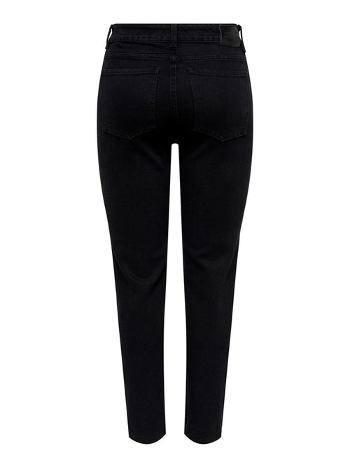 Emily High Waist Jeans - Black Denim - ONLY