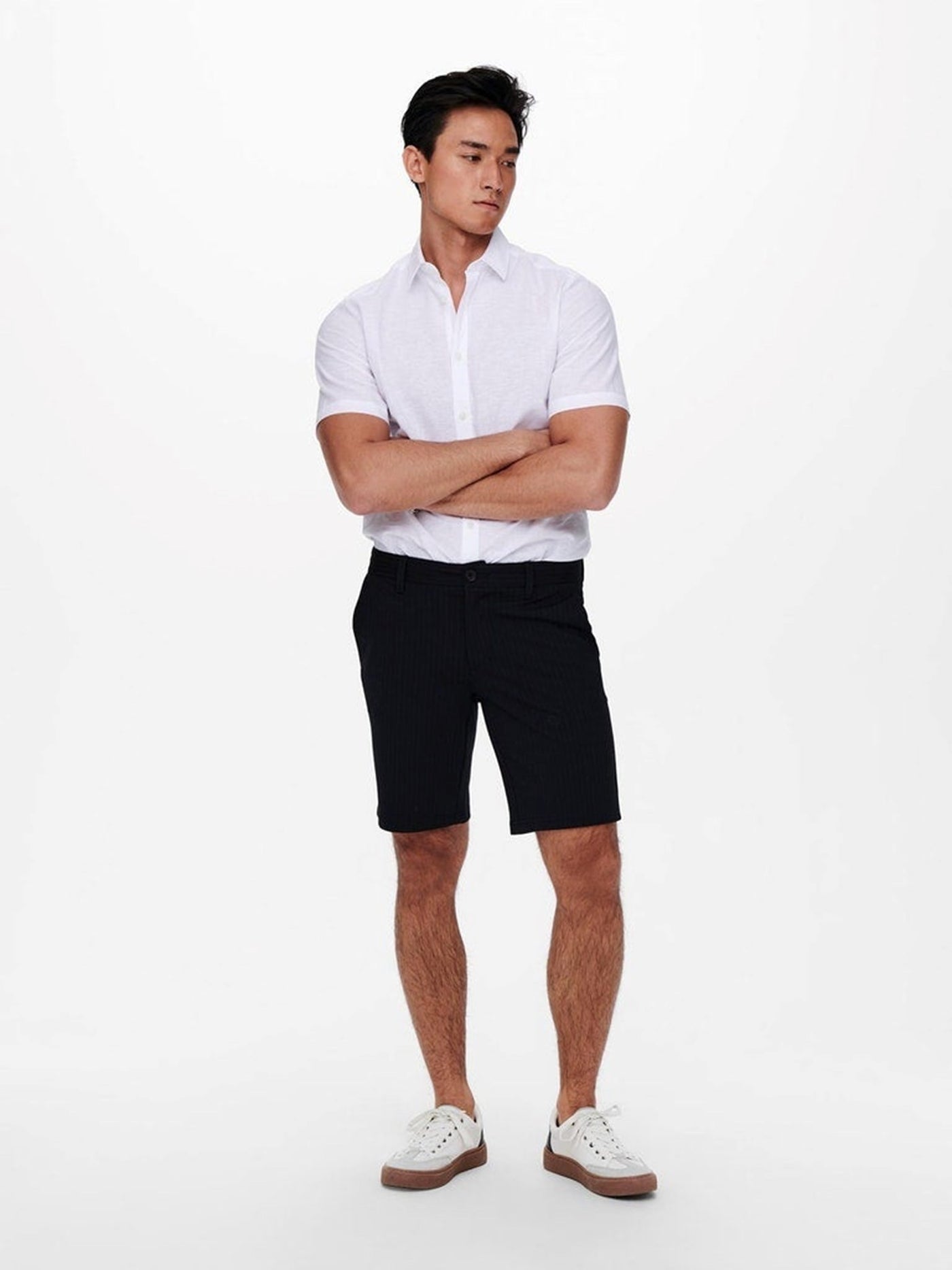 Mark shorts striper - Svart - Only & Sons