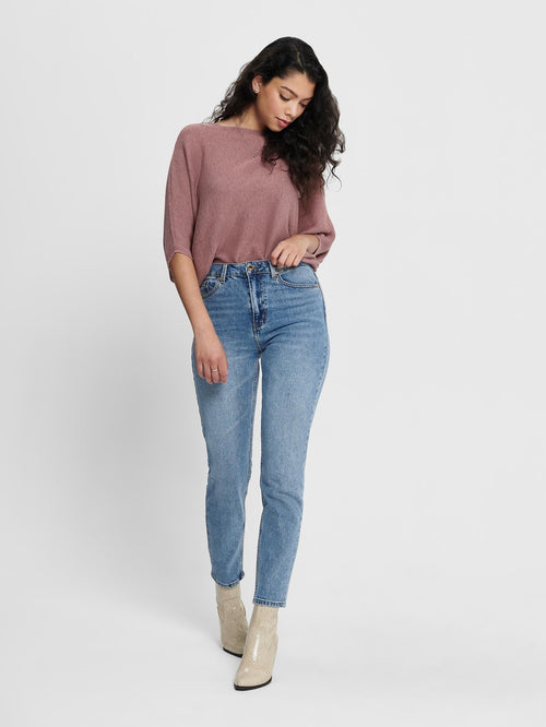 Emily High Waist Jeans - Medium Blå - ONLY