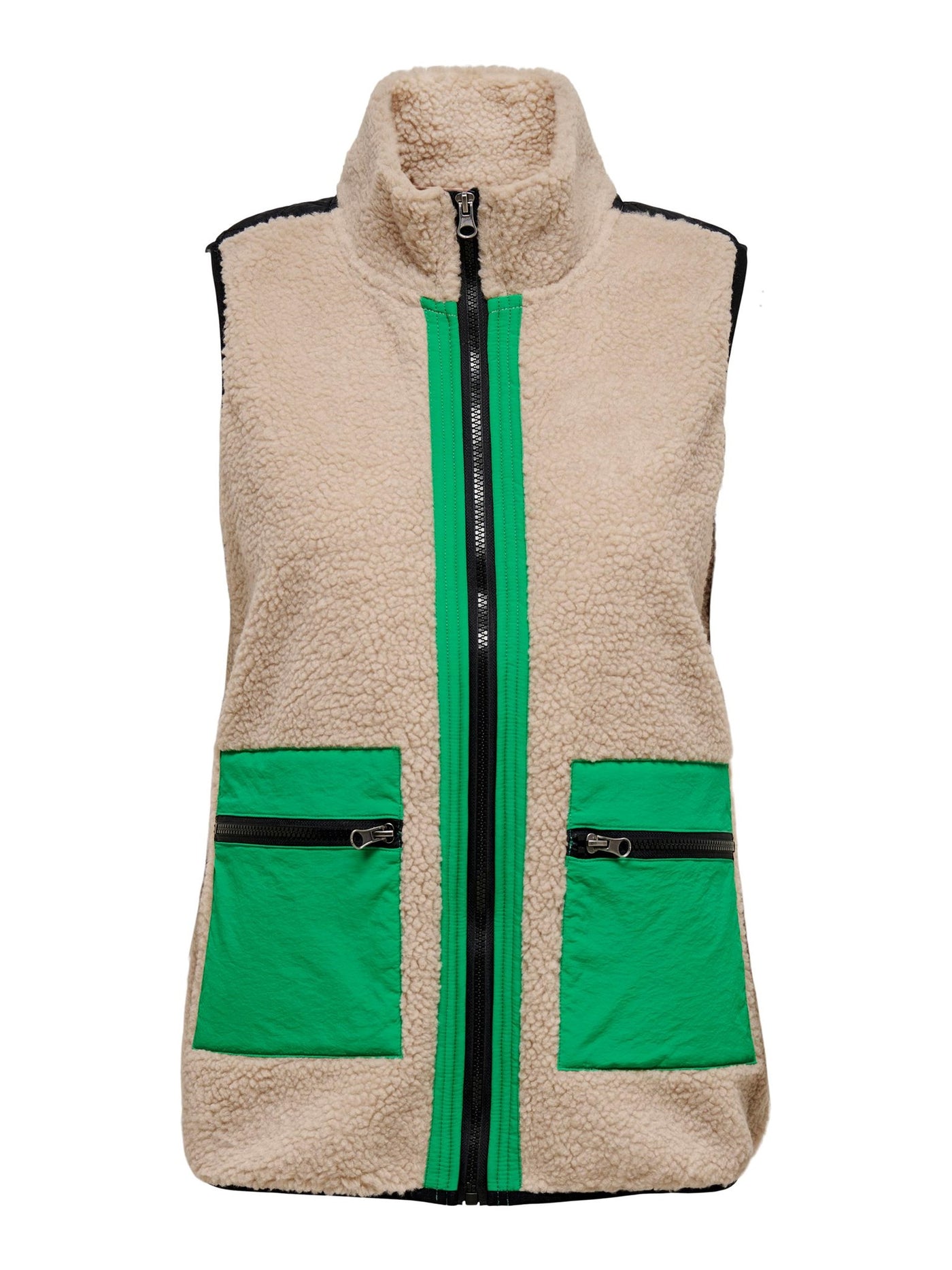 Stacy Teddy Vest - Beige - ONLY