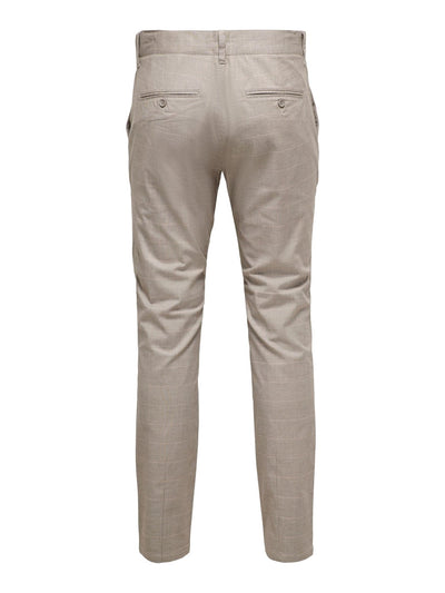 Mark Pants ruter - Beige - Only & Sons 4