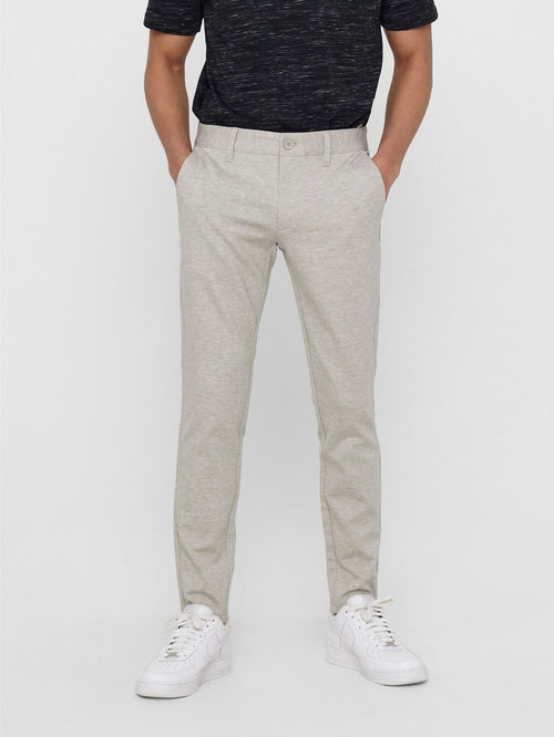 Mark Pants - Beige (stretch bukser) - Only & Sons