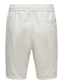 Linus Linen Shorts - Bright White
