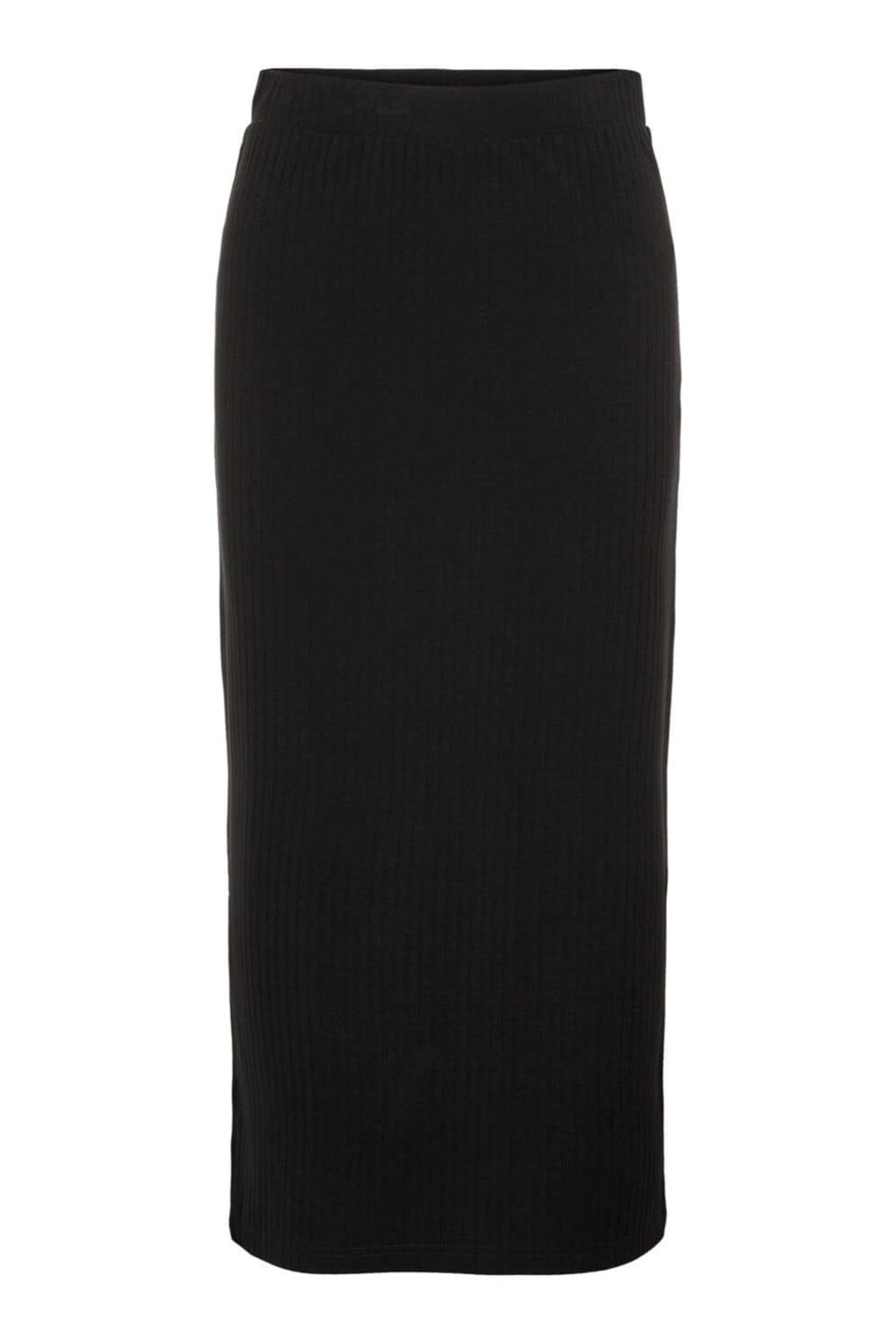 PCKYLIE mw midi skirt - Svart