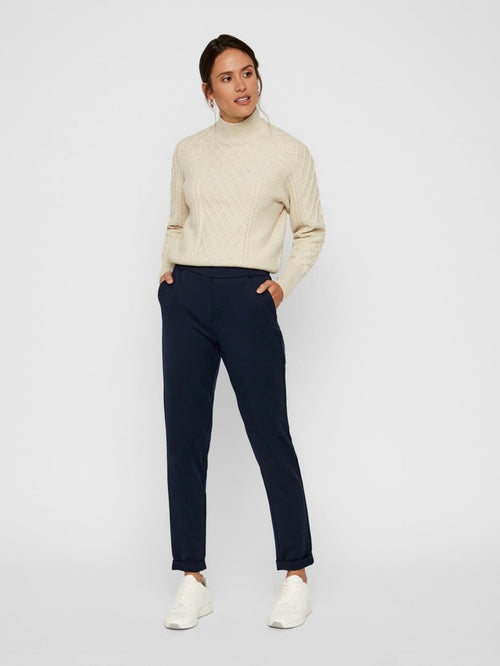 Maya Pants (bred modell) - Navy - Vero Moda