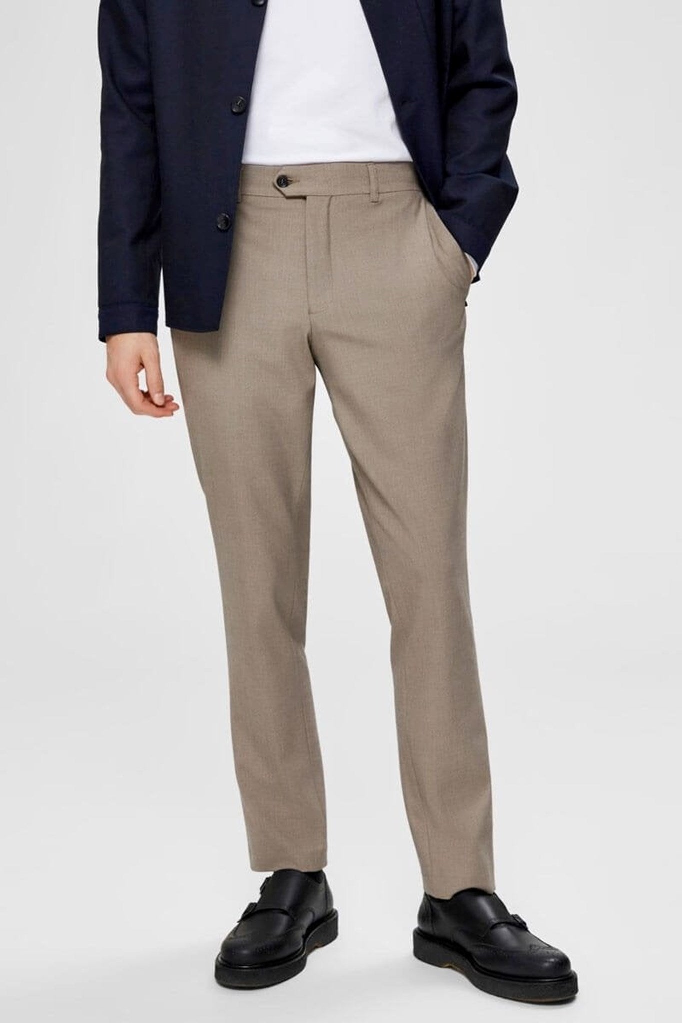 Performance Premium Pants - Sand - Selected Homme