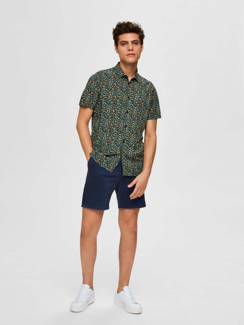 Jersey Shorts - Navy Ruter - Selected Homme