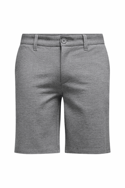 Chino Shorts - Grey Melange - TeeShoppen