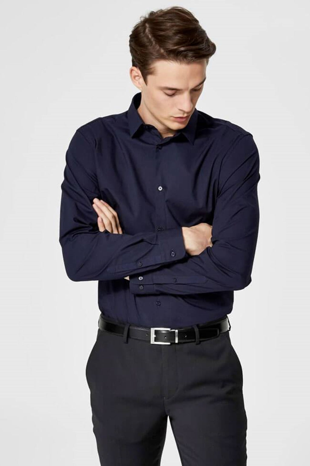 Preston skjorte - Slim fit - Navy