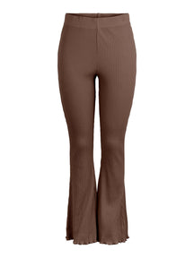 Sigrud High Waist Flared Pants - Mustang