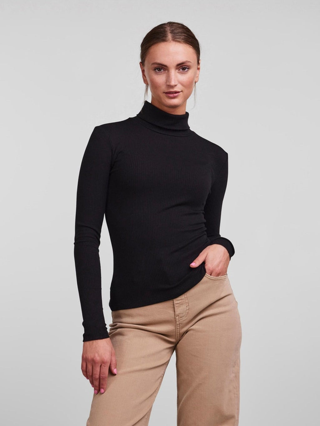 Kitte Rollneck Top - Svart