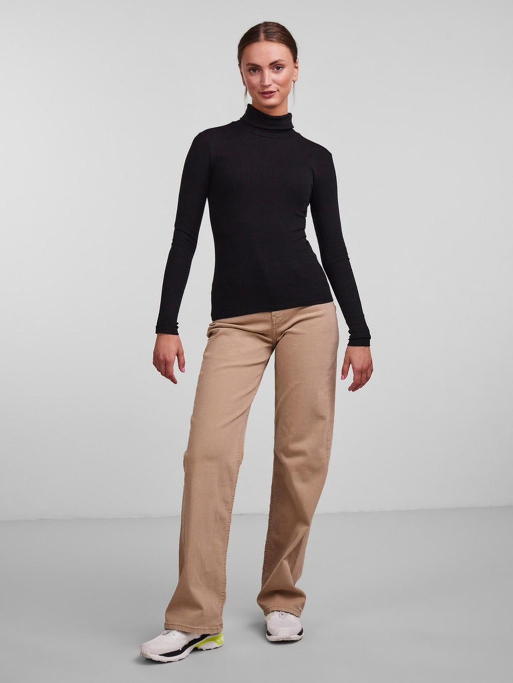 Kitte Rollneck Top - Svart