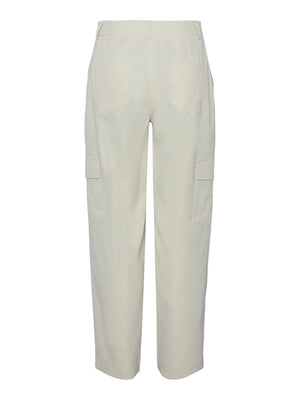 Sille Cargo Pants - White Pepper - PIECES