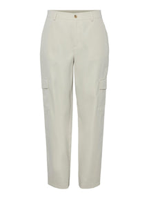 Sille Cargo Pants - White Pepper