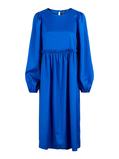 Dyne Midi Dress - Deep Ultramarine - PIECES