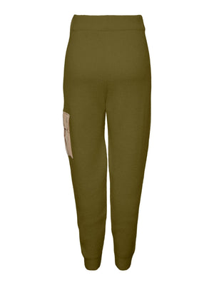 Naura Knit Pants - Fir Green - PIECES