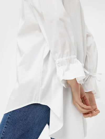 Ecci Oversized Skjorte - Lys Hvit - PIECES 6