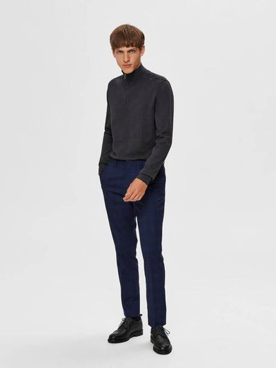 Pima half zip pullover - Mørkegrå - Selected Homme 2