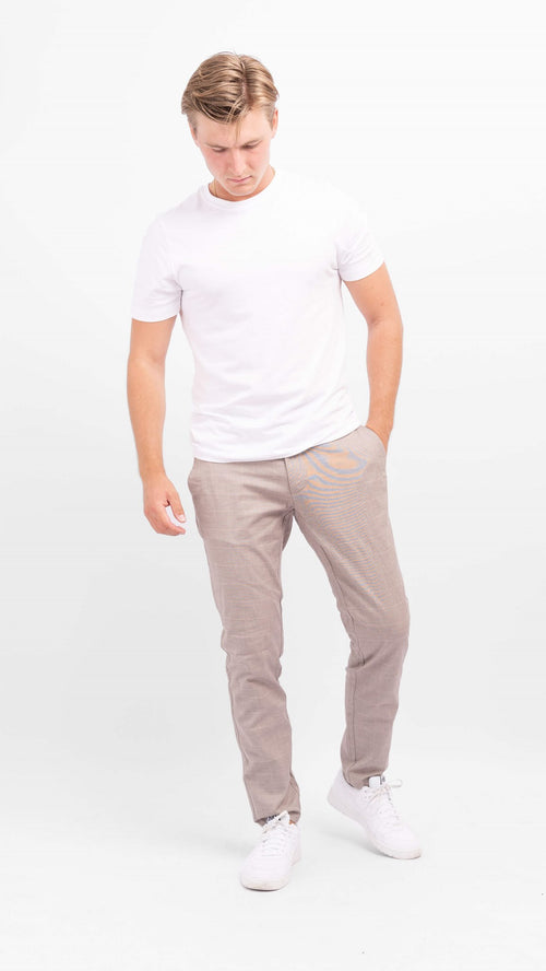 Mark Pants ruter - Beige - Only & Sons