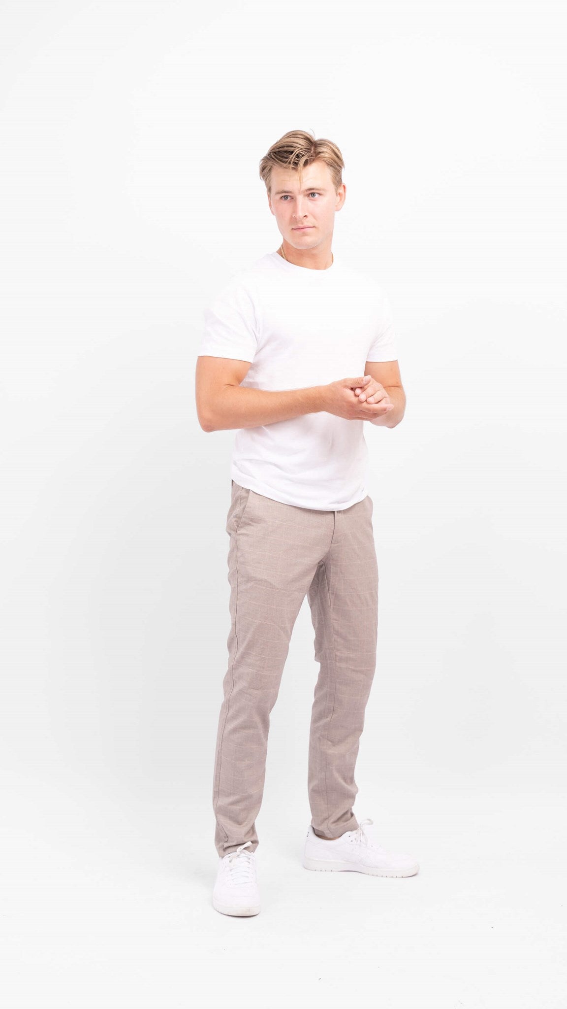 Mark Pants ruter - Beige - Only & Sons