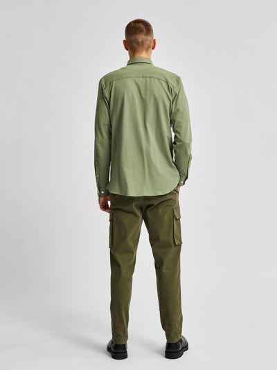 Slim fit skjorte i økologisk Bomull - Grønn - Selected Homme 2