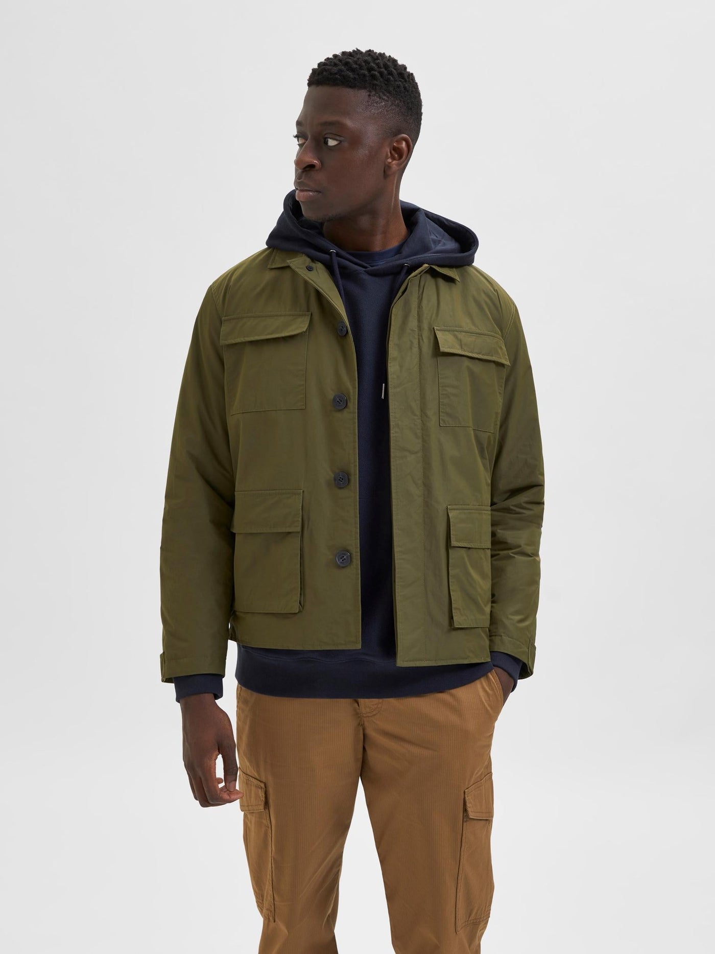 Regen Field Jacket - Winter Moss - Selected Homme