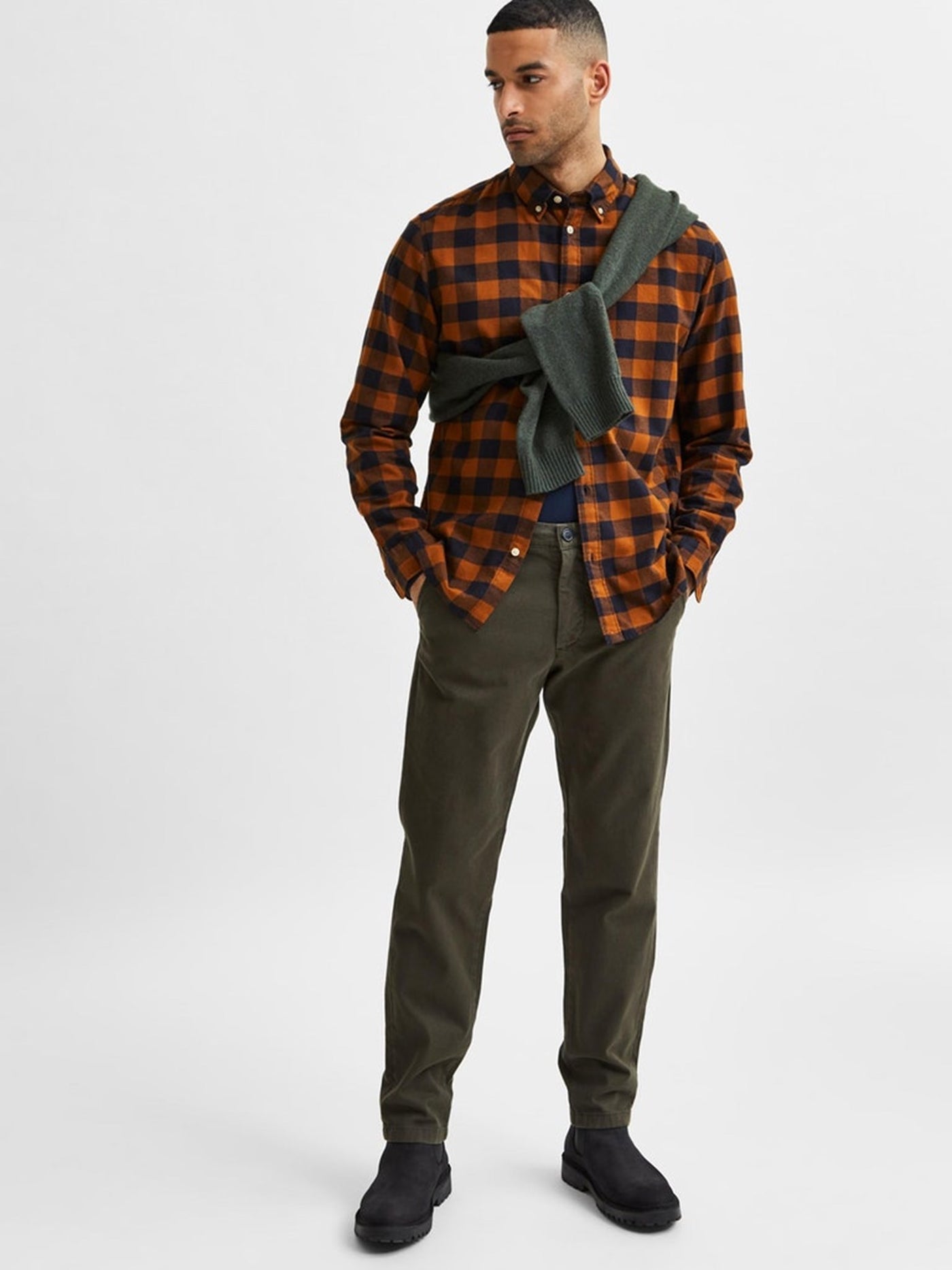 Miles Flex Structure - Forest Night (slim) - Selected Homme 3