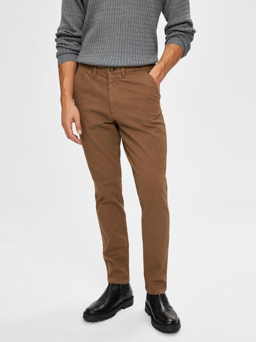 Miles Flex Structure - Otter (slim) - Selected Homme