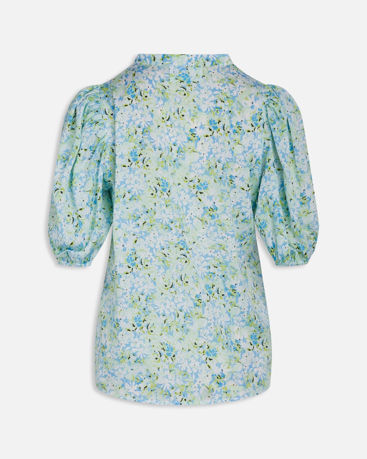Varia Bluse - Blue/Green Flower - Sisters Point 4