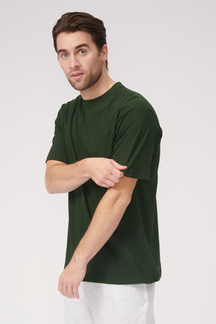 Oversized T-shirt - Mørk Grønn